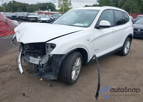 2017 BMW X3 xDrive28I z USA, uszkodzony, nr VIN 5UXWX9C51H0T04479